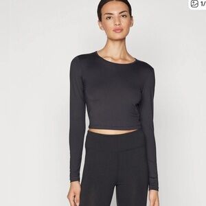 Old Navy Active PowerSoft Long-Sleeve Crop Support Top Women’s Size XL